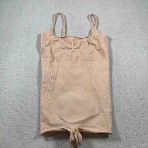 Spanx Bodysuit Womens XL Brown Nude Stretch Compression